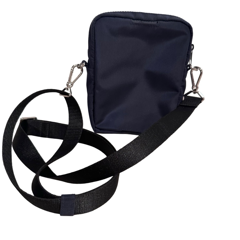 Vera Bradley Unisex Lighten Up Navy Zip Crossbody Compact Bag Adjustable Strap - Picture 5 of 14